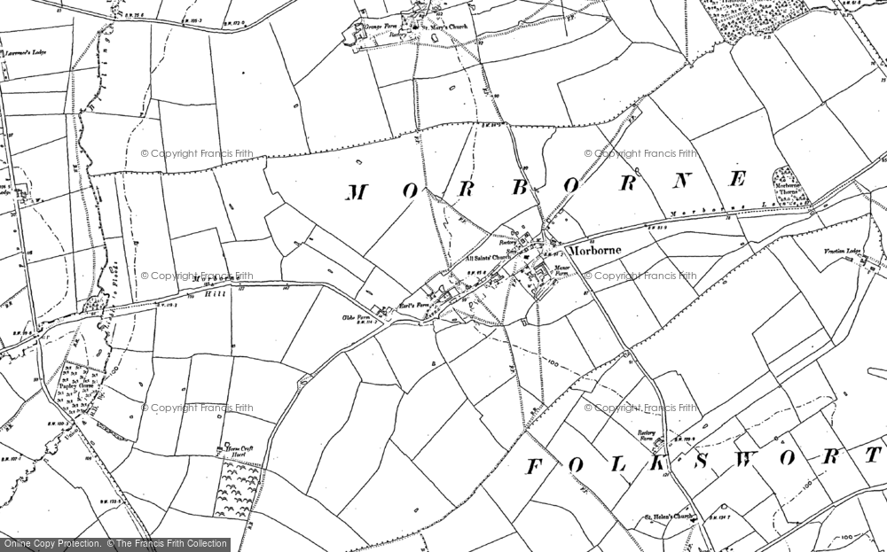 Old Map of Morborne, 1887 in 1887