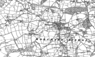 Old Map of Morchard Bishop, 1886