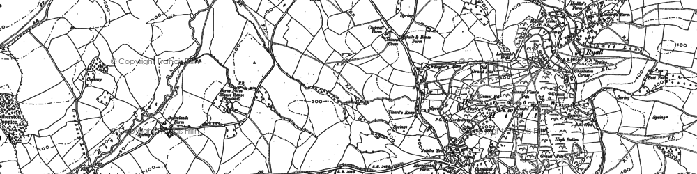 Old map of Morcombelake in 1901