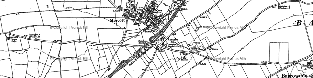 Old map of Morcott in 1899