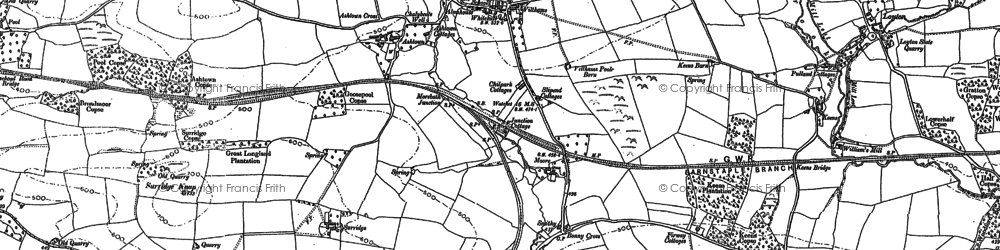 Old map of Ben Brook in 1902