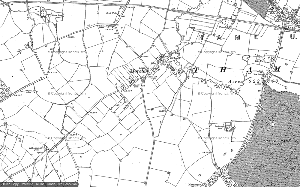 Old Map of Moreton, 1919 in 1919