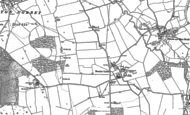 Old Map of Moreton Corbet, 1880