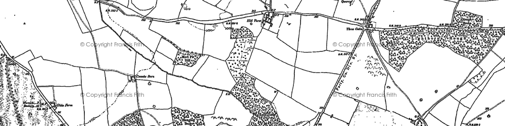 Old map of Moreton Paddox in 1885