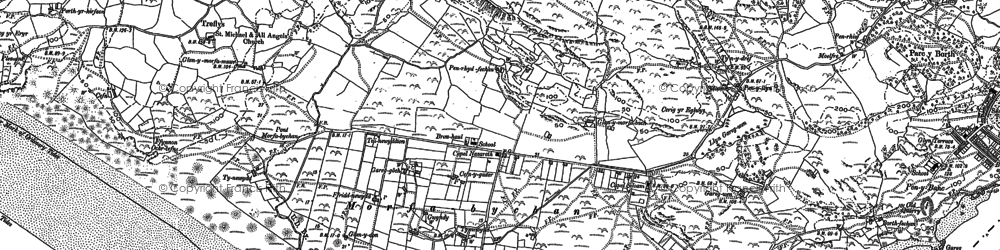 Old map of Bron-y-foel in 1899