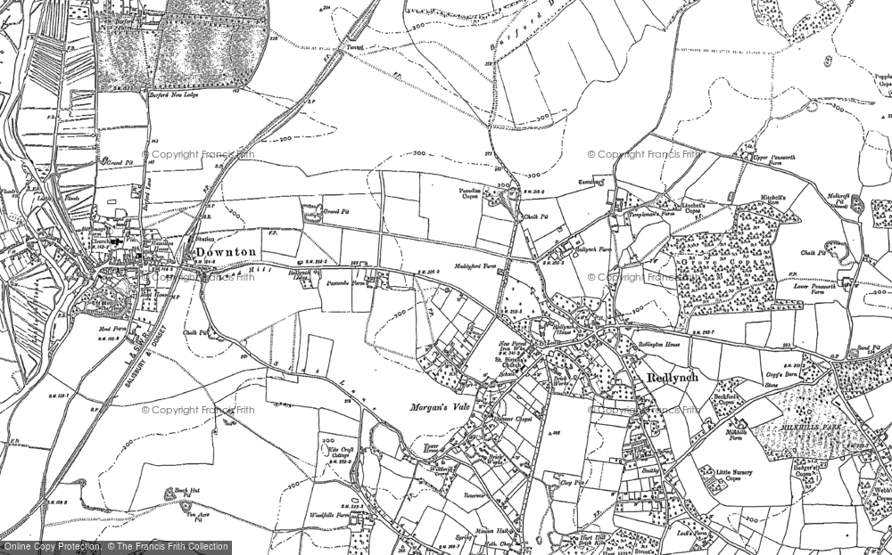 Old Map of Morgan's Vale, 1900 - 1924 in 1900