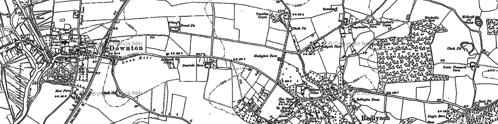 Old map of Morgan's Vale in 1900