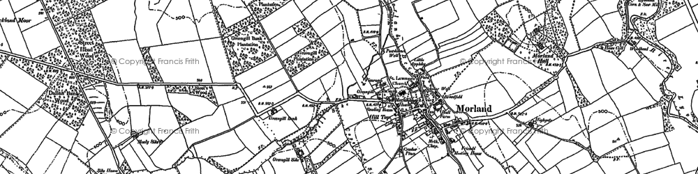 Old map of Akeygate in 1897