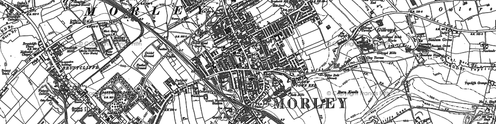 Old map of Morley in 1847