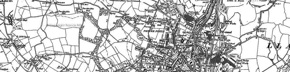 Old map of Morriston in 1897