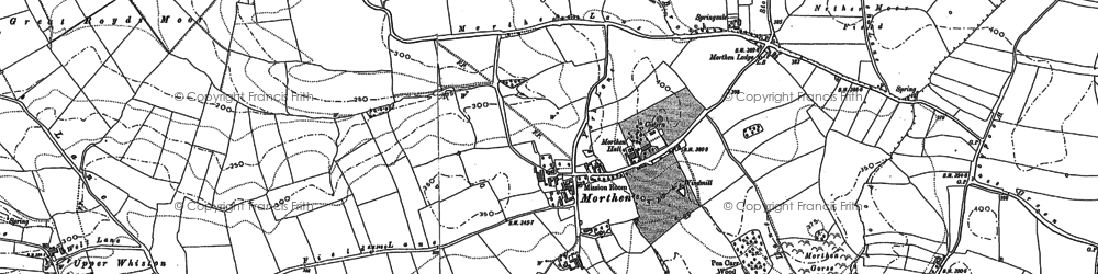 Old map of Morthen in 1890