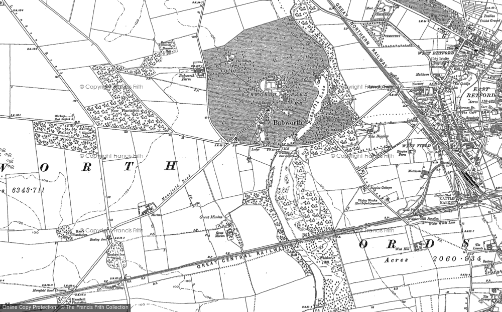 Old Map of Morton, 1884 - 1885 in 1884