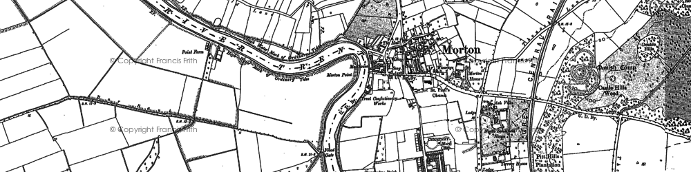 Old map of Morton in 1885