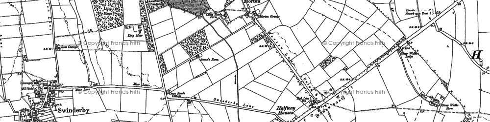Old map of Morton in 1899