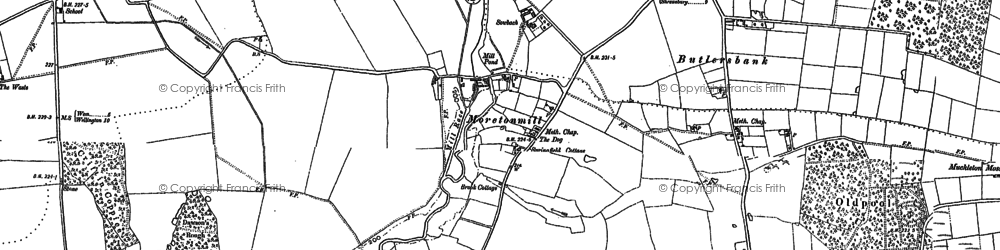 Old map of Butlersbank in 1903