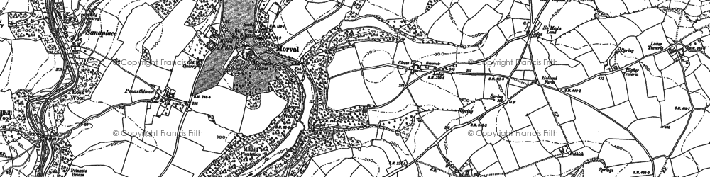 Old map of Morval in 1881