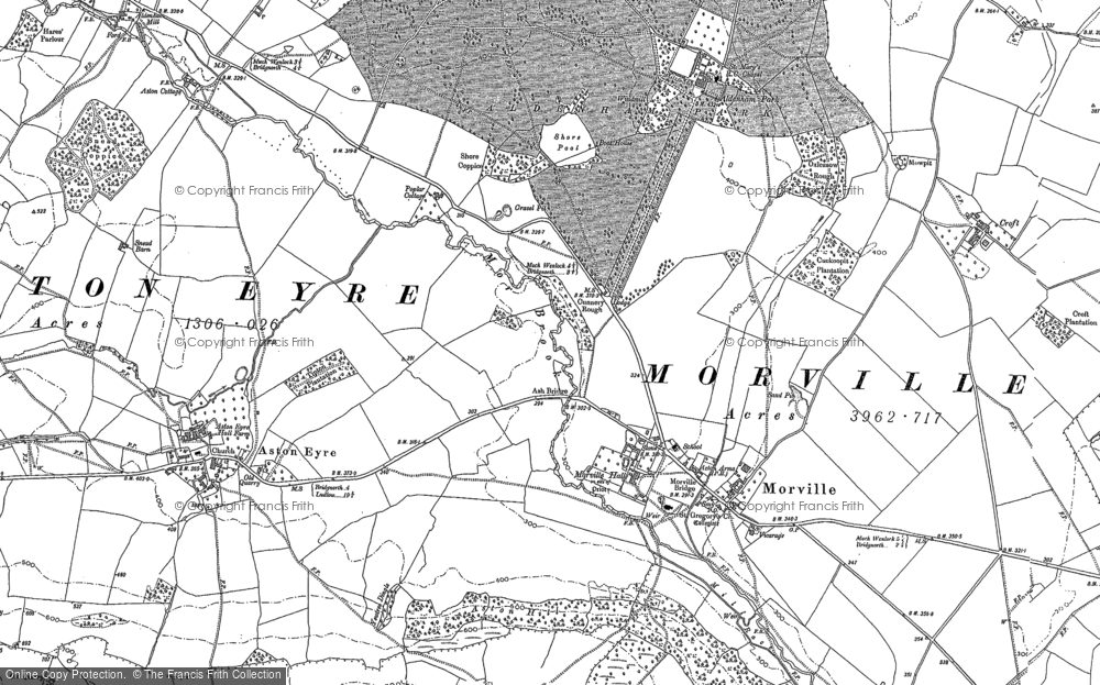 Old Map of Morville, 1882 in 1882