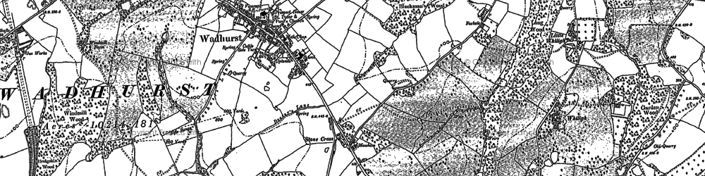 Old map of Moseham in 1908