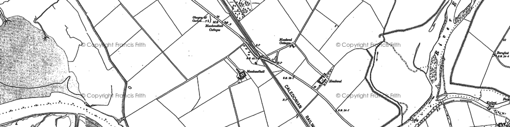 Old map of Mossband Ho in 1899