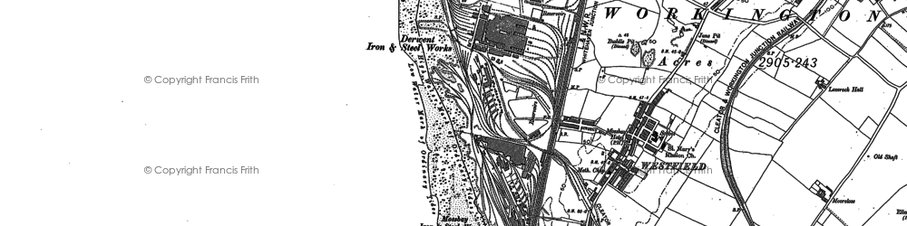 Old map of Mossbay in 1923