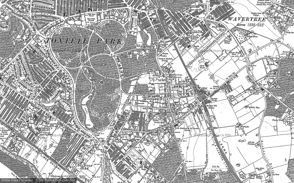 Old Map of Mossley Hill, 1904 - 1905 in 1904