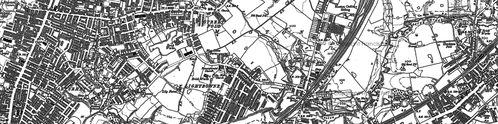 Old map of Moston in 1891