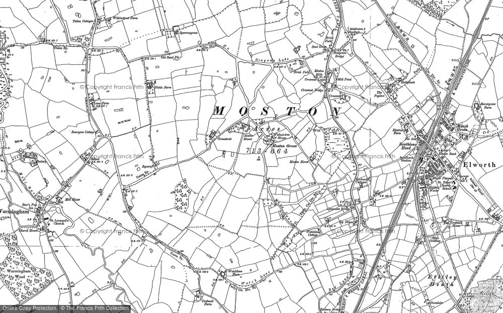 Old Map of Moston, 1897 in 1897