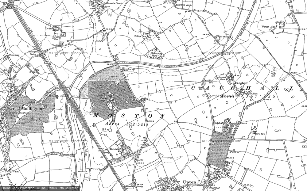 Old Map of Moston, 1898 in 1898