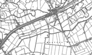 Old Map of Moulton Marsh, 1886 - 1887
