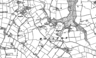 Old Map of Moulton St Mary, 1884