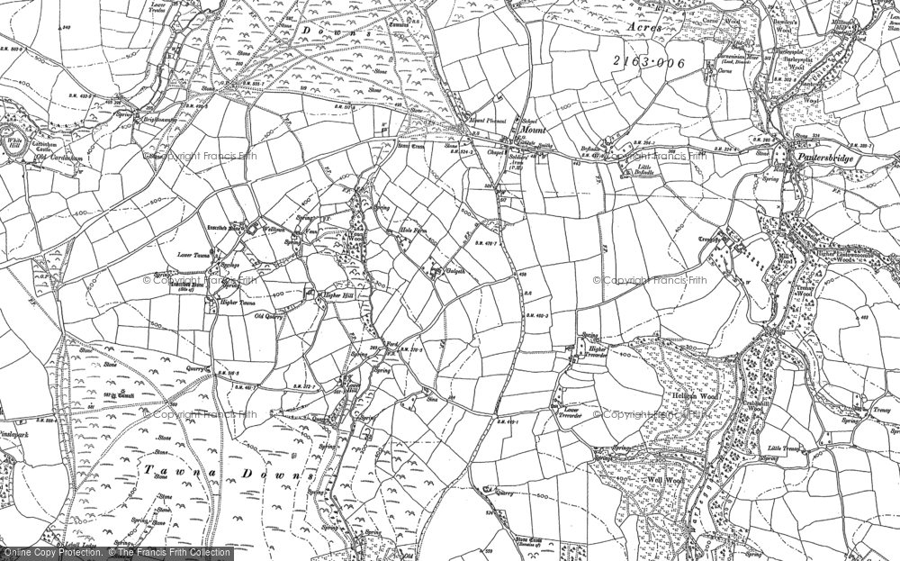 Old Map of Mount, 1881 - 1882 in 1881