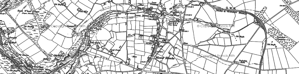Old map of Towan Cross in 1906