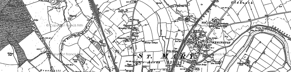 Old map of Mount Pleasant in 1881