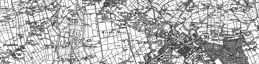 Old map of Mountain in 1891