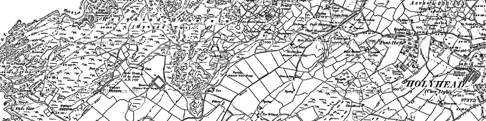 Old map of Twr in 1899
