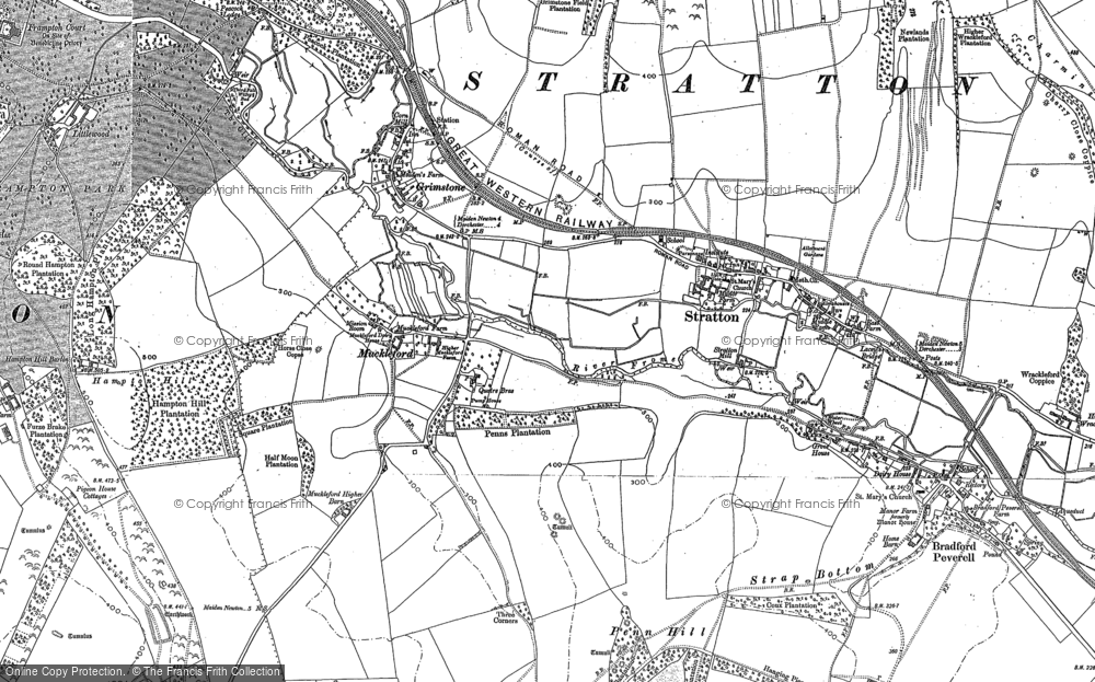Old Map of Muckleford, 1886 - 1887 in 1886