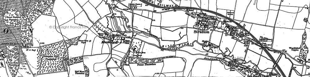 Old map of Muckleford in 1886