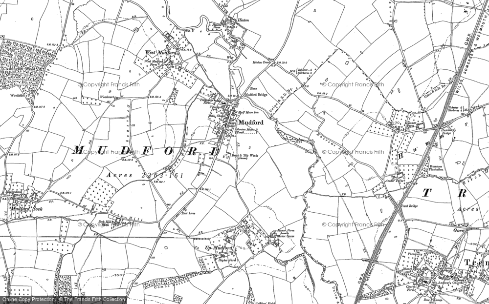 Old Map of Mudford, 1901 in 1901