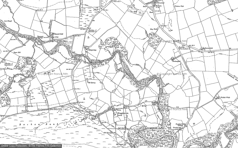 Old Map of Muggleswick, 1919 in 1919