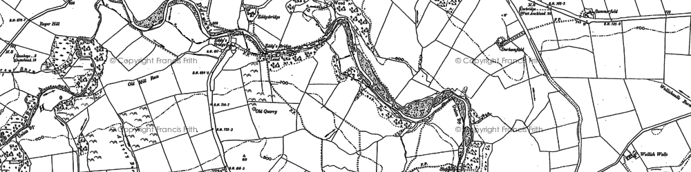 Old map of Muggleswick in 1919