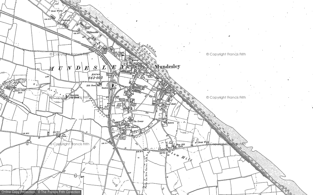 Old Map of Mundesley, 1905 in 1905