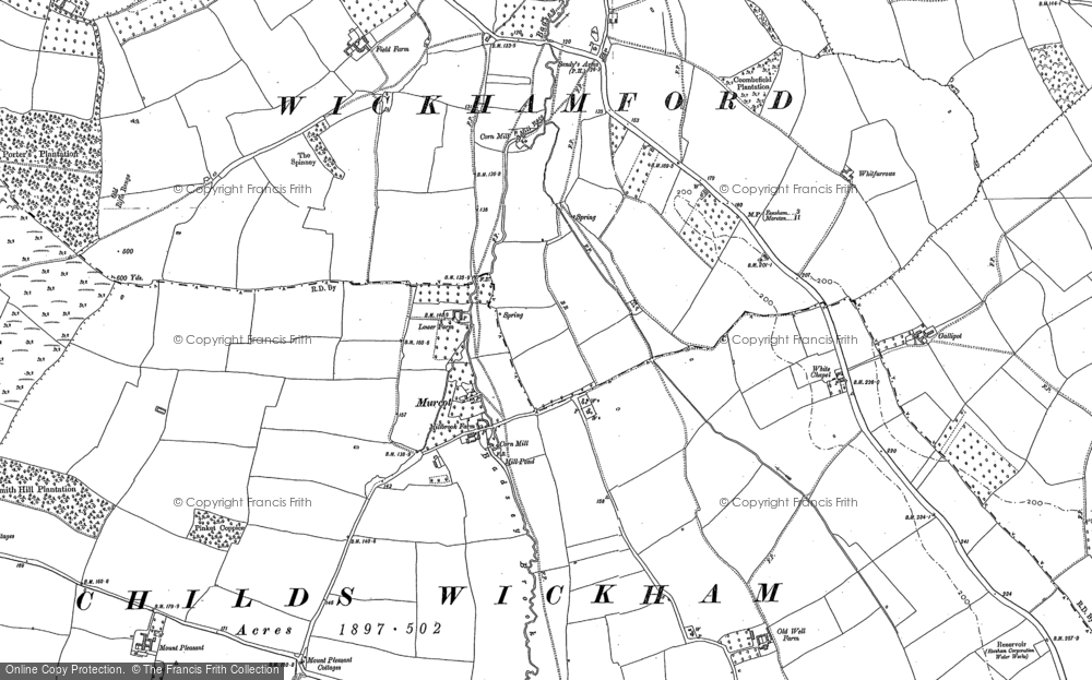 Old Map of Murcot, 1880 - 1900 in 1880