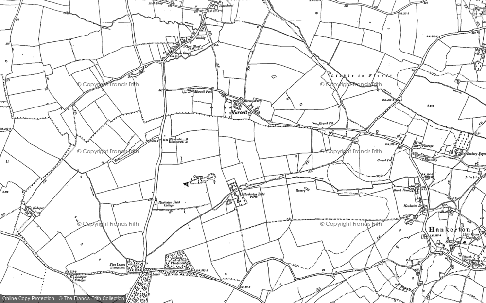 Old Map of Murcott, 1898 - 1919 in 1898