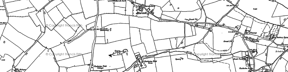 Old map of Murcott in 1898