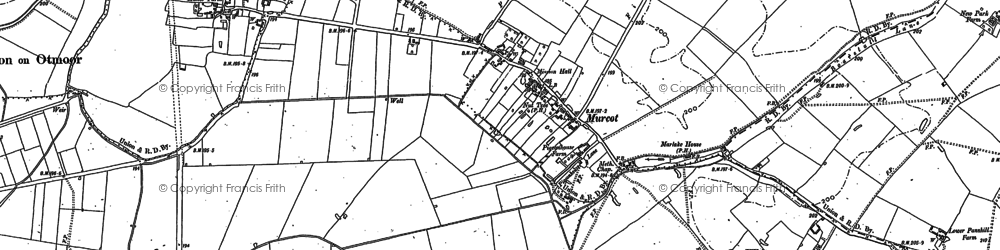 Old map of Murcott in 1919