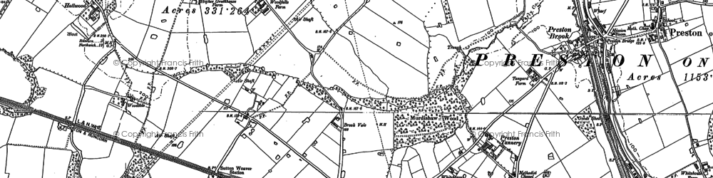 Old map of Murdishaw in 1879
