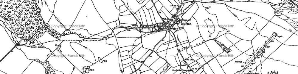 Old map of Murton in 1897