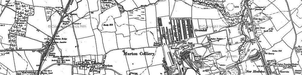 Old map of Greenhill in 1914