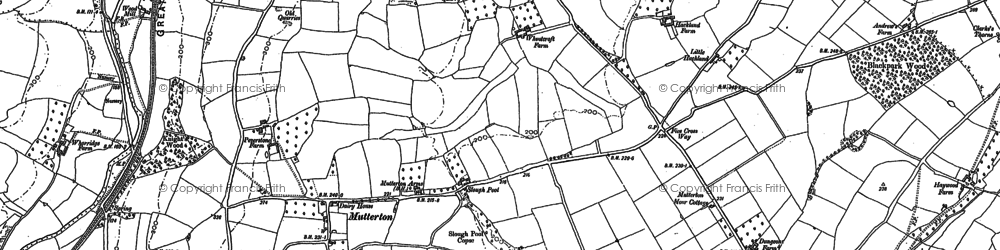 Old map of Bolealler Ho in 1887