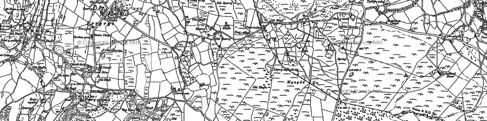 Old map of Gist-Faen in 1910